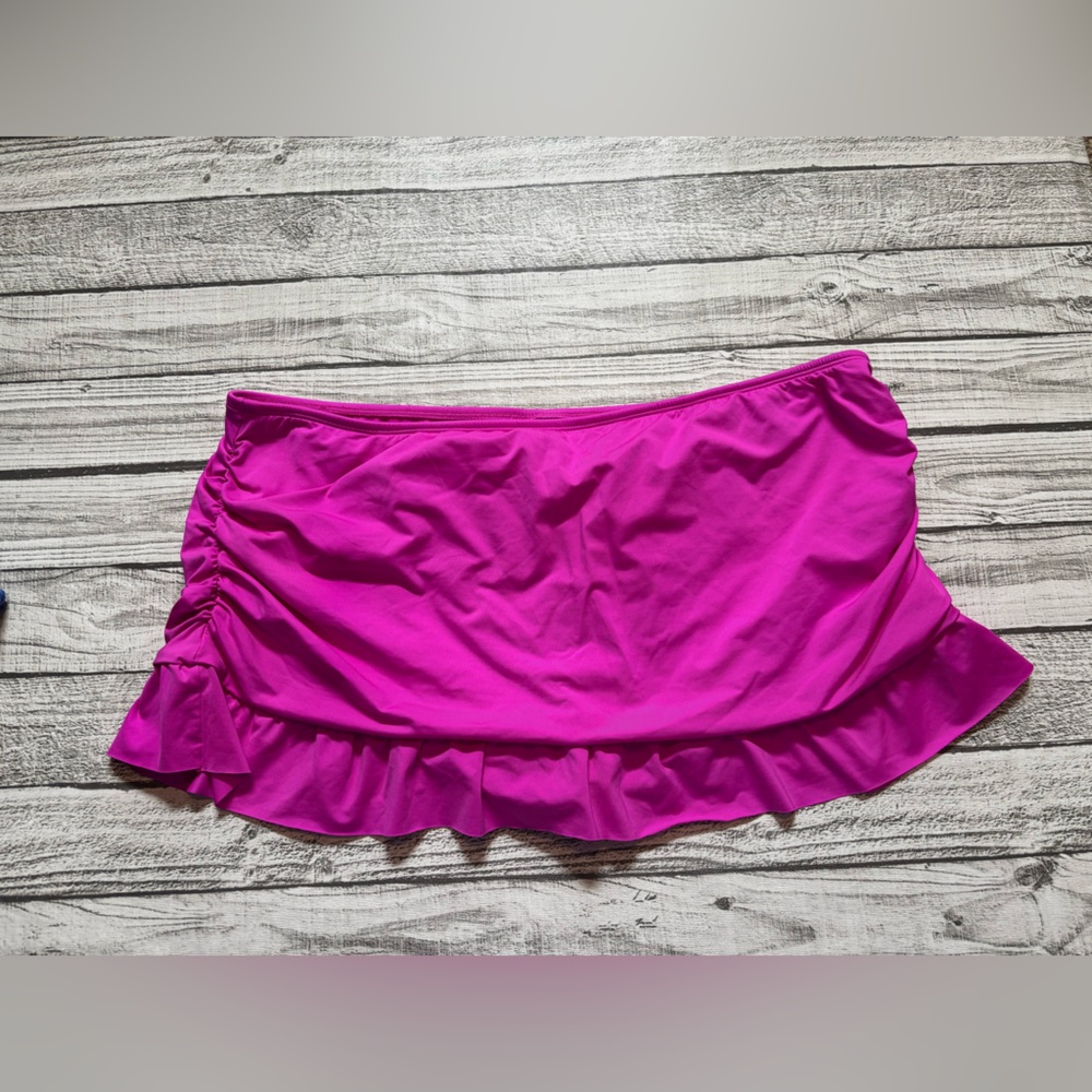 Apt. 9 Pink Ruffled Wrap Swim Skirt